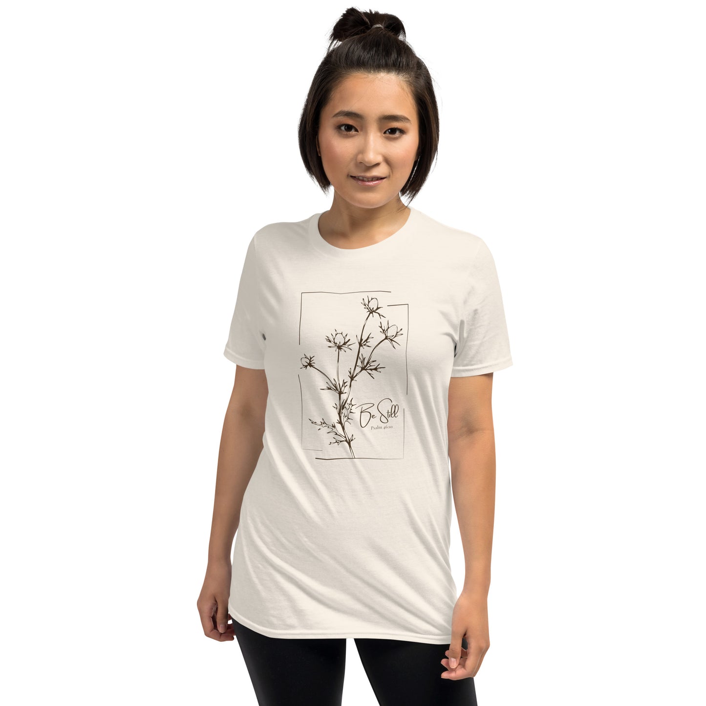 Be Still – Psalm 46:10 Botanical T-Shirt