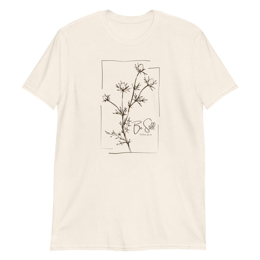 Be Still – Psalm 46:10 Botanical T-Shirt