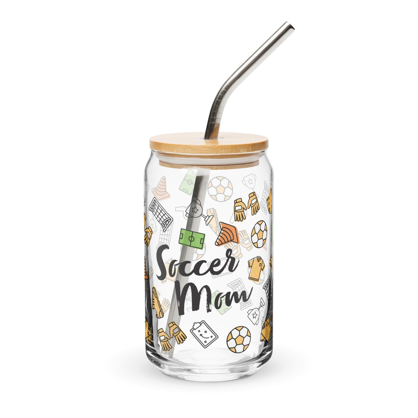 Soccer Mom Glass Can