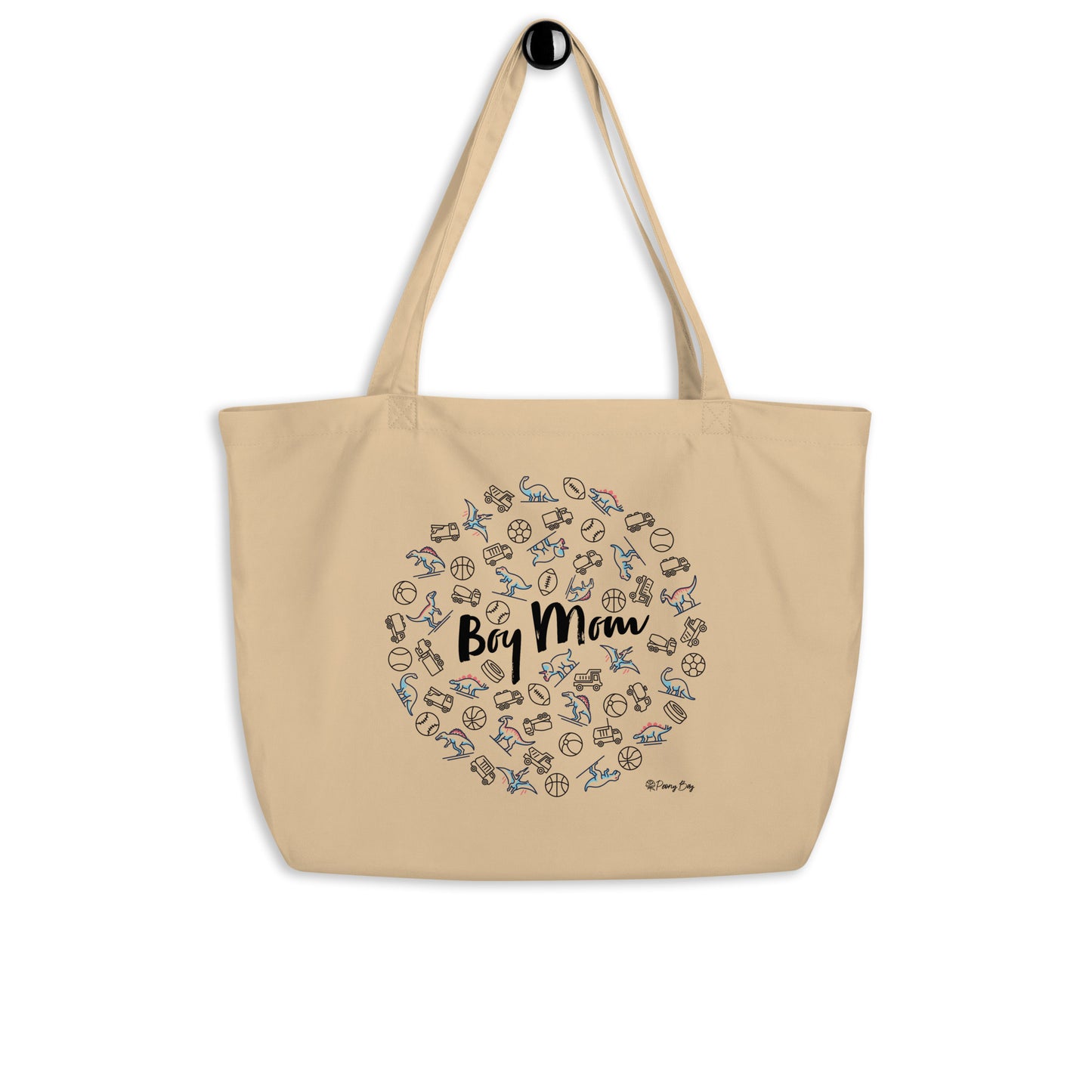 Boy Mom Large Tote Bag