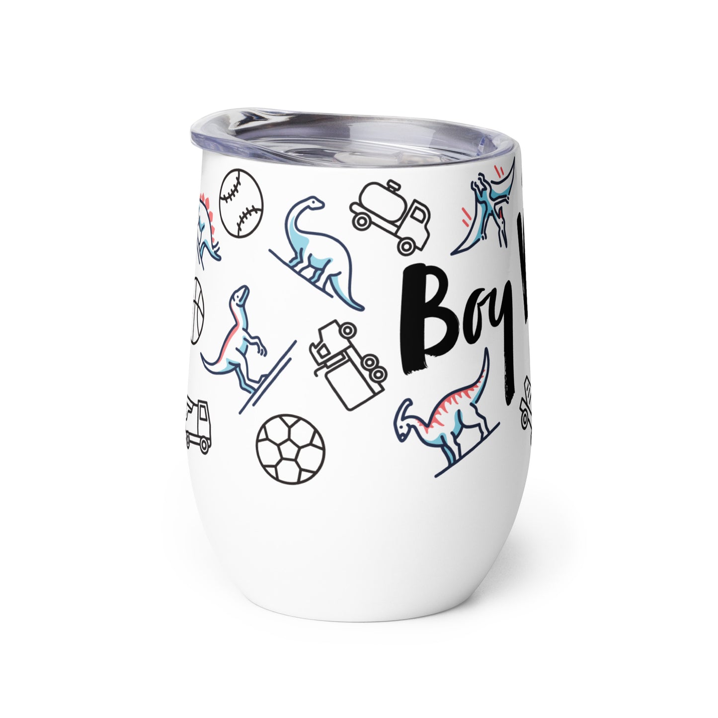 Boy Mom Wine Tumbler
