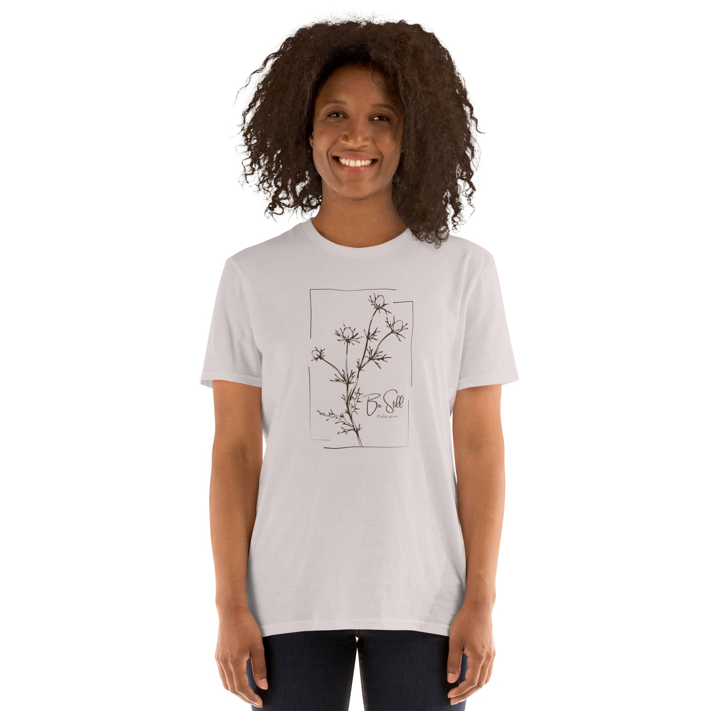 Be Still – Psalm 46:10 Botanical T-Shirt