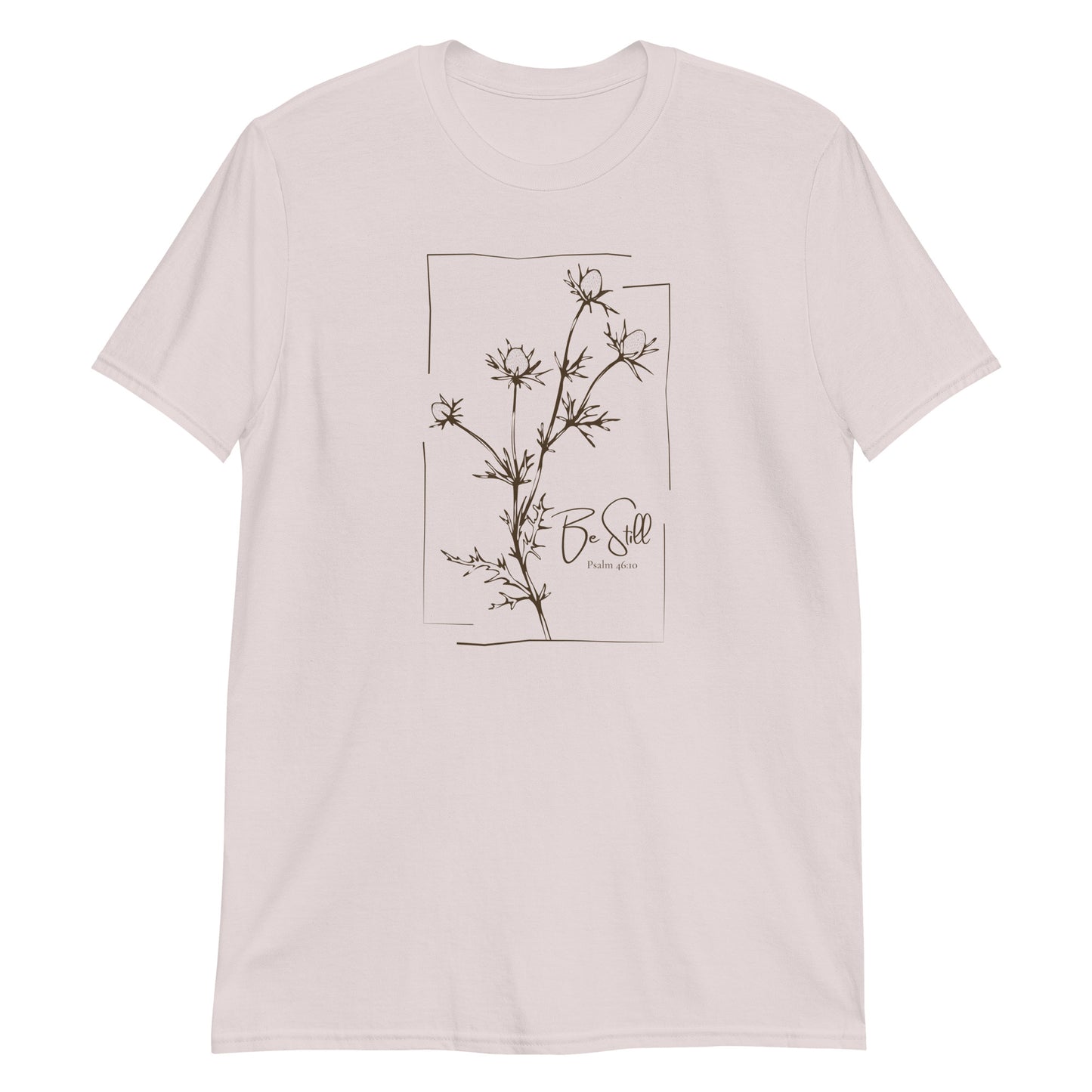 Be Still – Psalm 46:10 Botanical T-Shirt