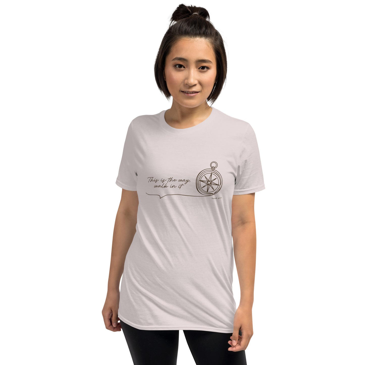 This Is the Way – Isaiah 30:21 Compass T-Shirt