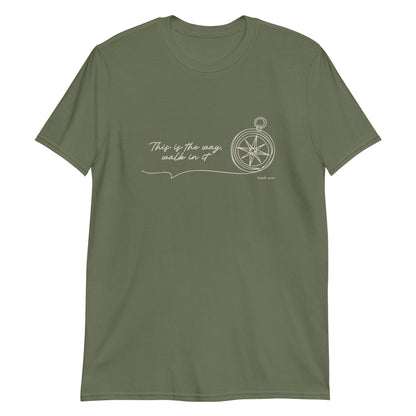 This Is the Way – Isaiah 30:21 Compass T-Shirt