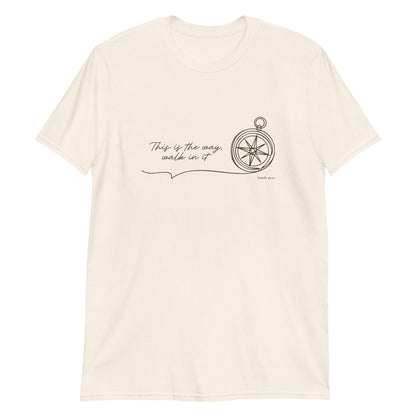 This Is the Way – Isaiah 30:21 Compass T-Shirt