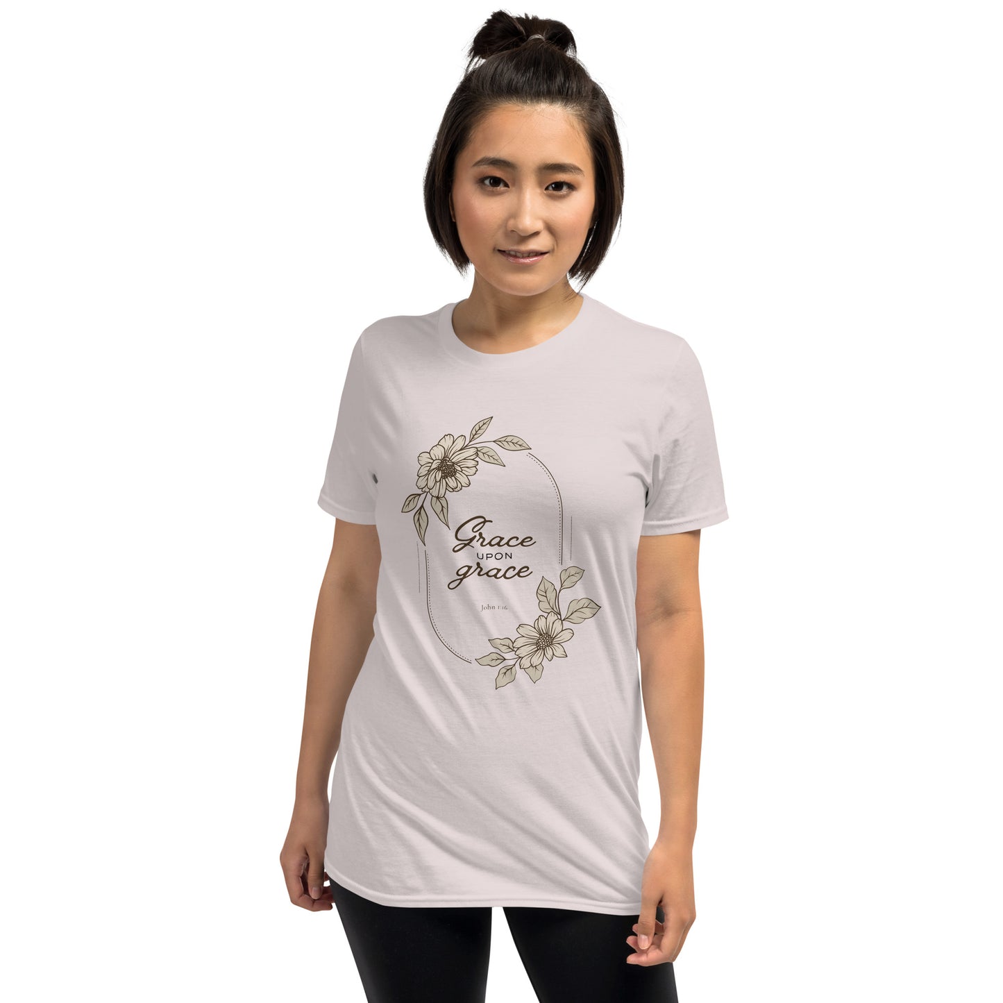 Grace Upon Grace – John 1:16 Floral T-Shirt