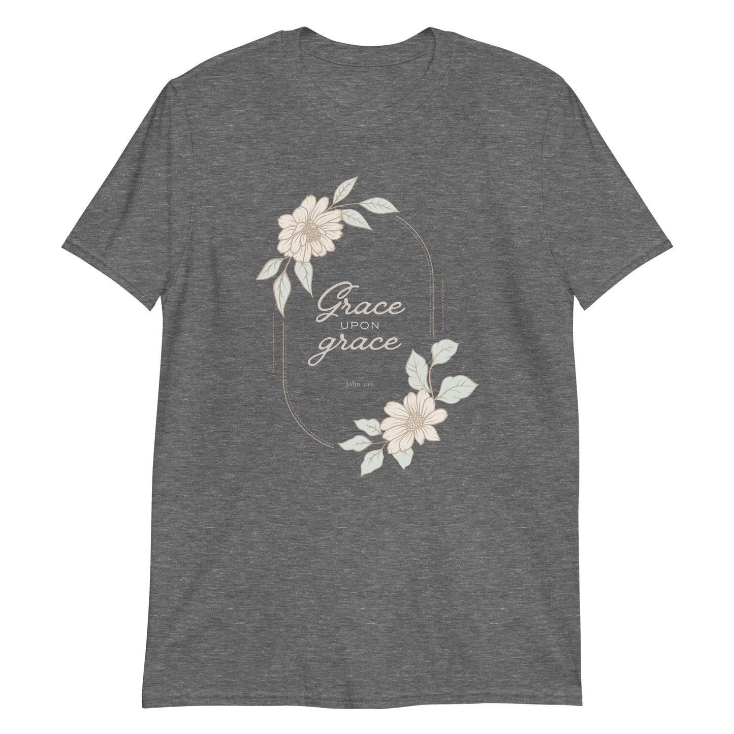 Grace Upon Grace – John 1:16 Floral T-Shirt