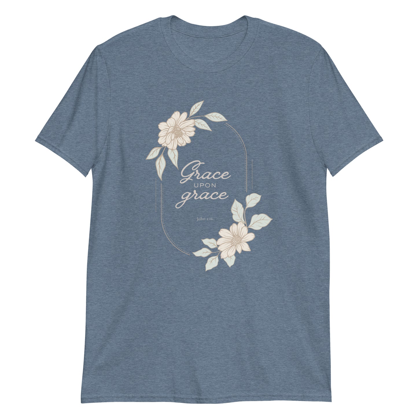 Grace Upon Grace – John 1:16 Floral T-Shirt