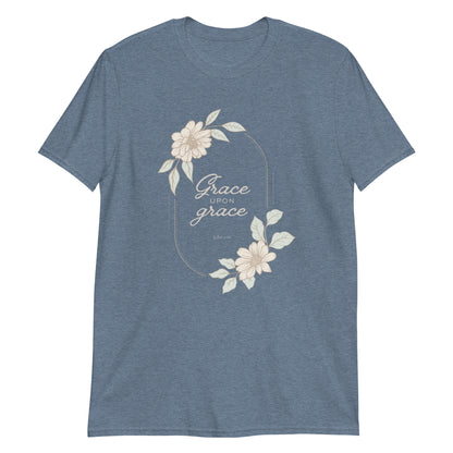 Grace Upon Grace – John 1:16 Floral T-Shirt