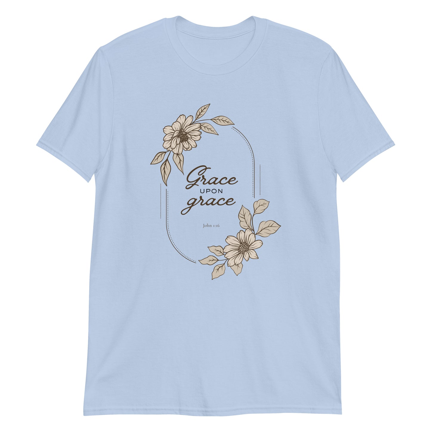 Grace Upon Grace – John 1:16 Floral T-Shirt