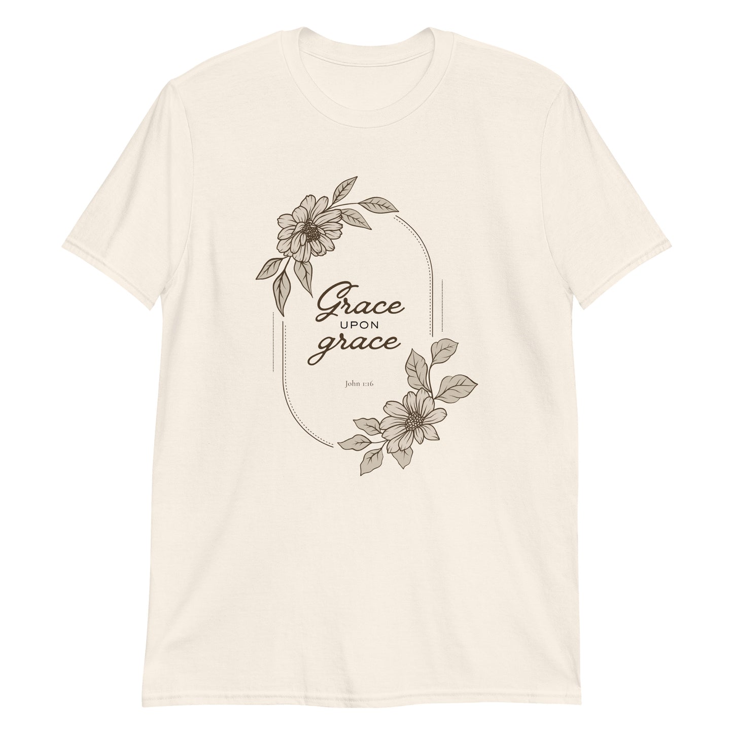 Grace Upon Grace – John 1:16 Floral T-Shirt