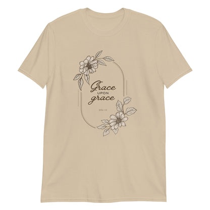 Grace Upon Grace – John 1:16 Floral T-Shirt