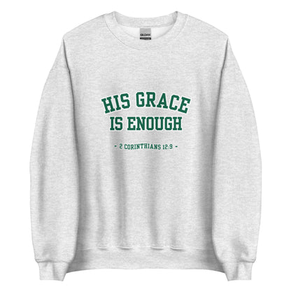 His Grace Is Enough – 2 Corinthians 12:9 Vintage Sweatshirt