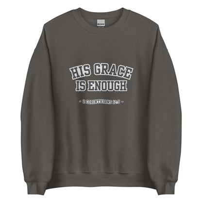 His Grace Is Enough – 2 Corinthians 12:9 Vintage Sweatshirt