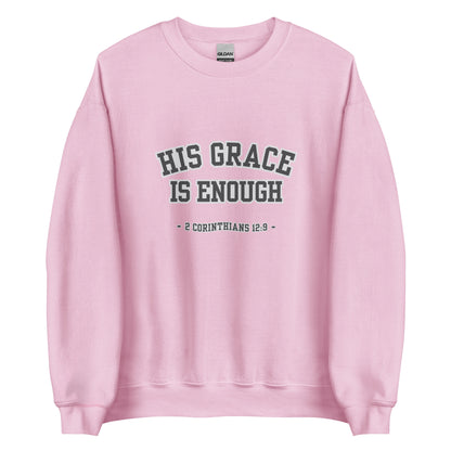 His Grace Is Enough – 2 Corinthians 12:9 Vintage Sweatshirt
