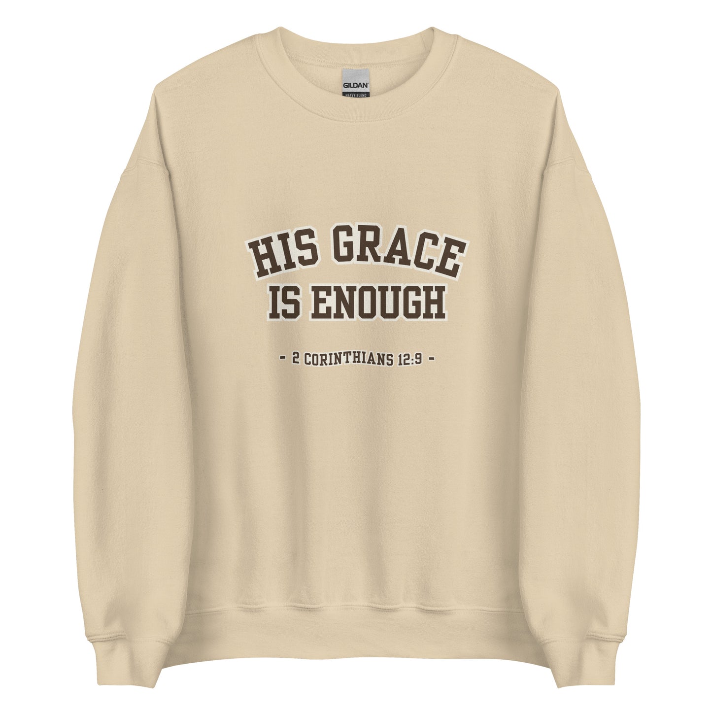 His Grace Is Enough – 2 Corinthians 12:9 Vintage Sweatshirt