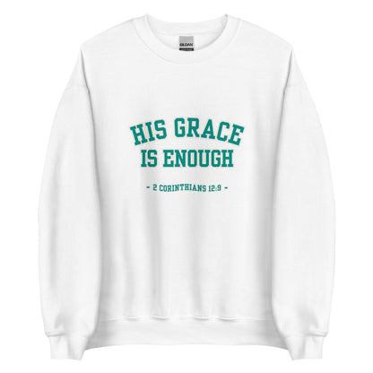 His Grace Is Enough – 2 Corinthians 12:9 Vintage Sweatshirt