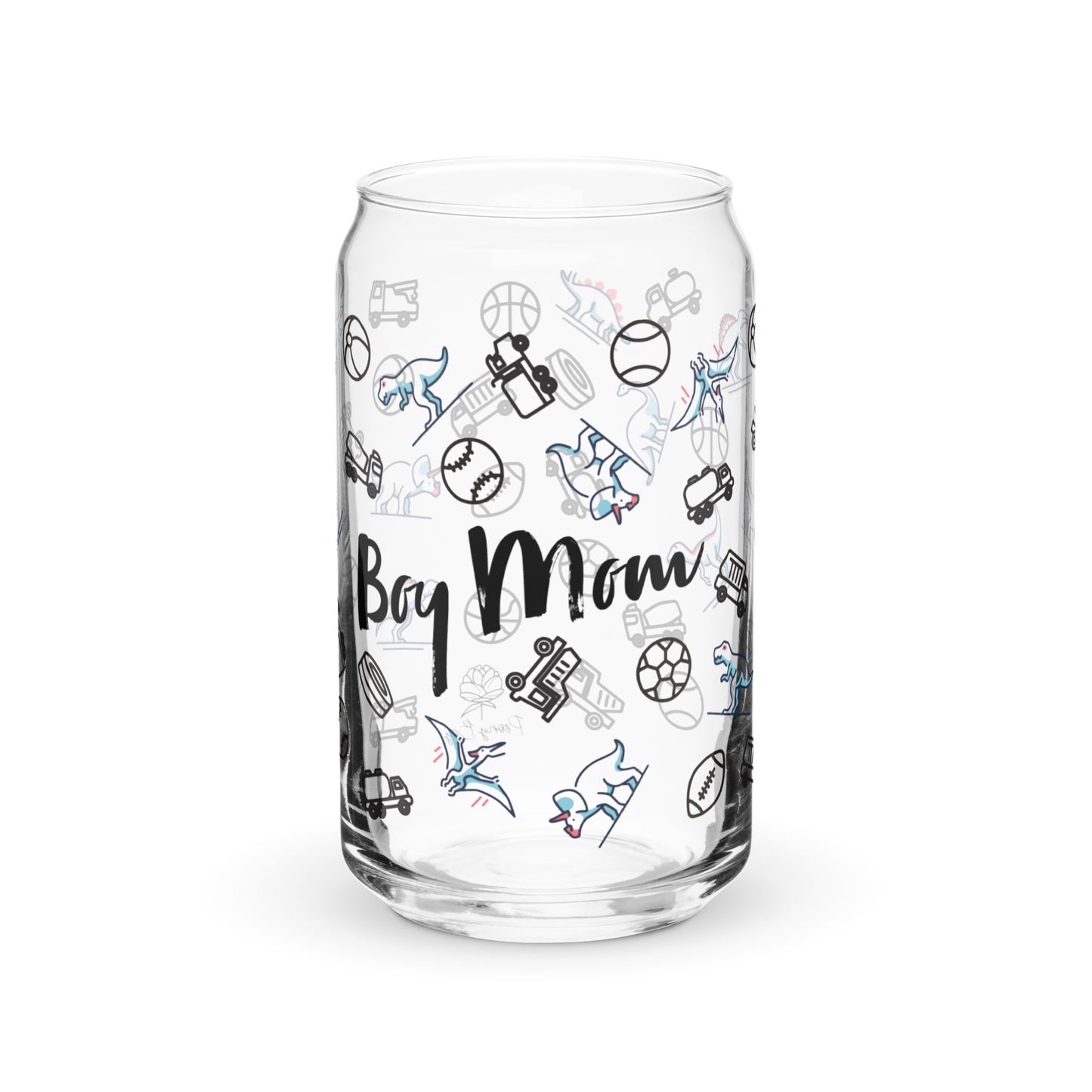 Boy Mom Glass Can