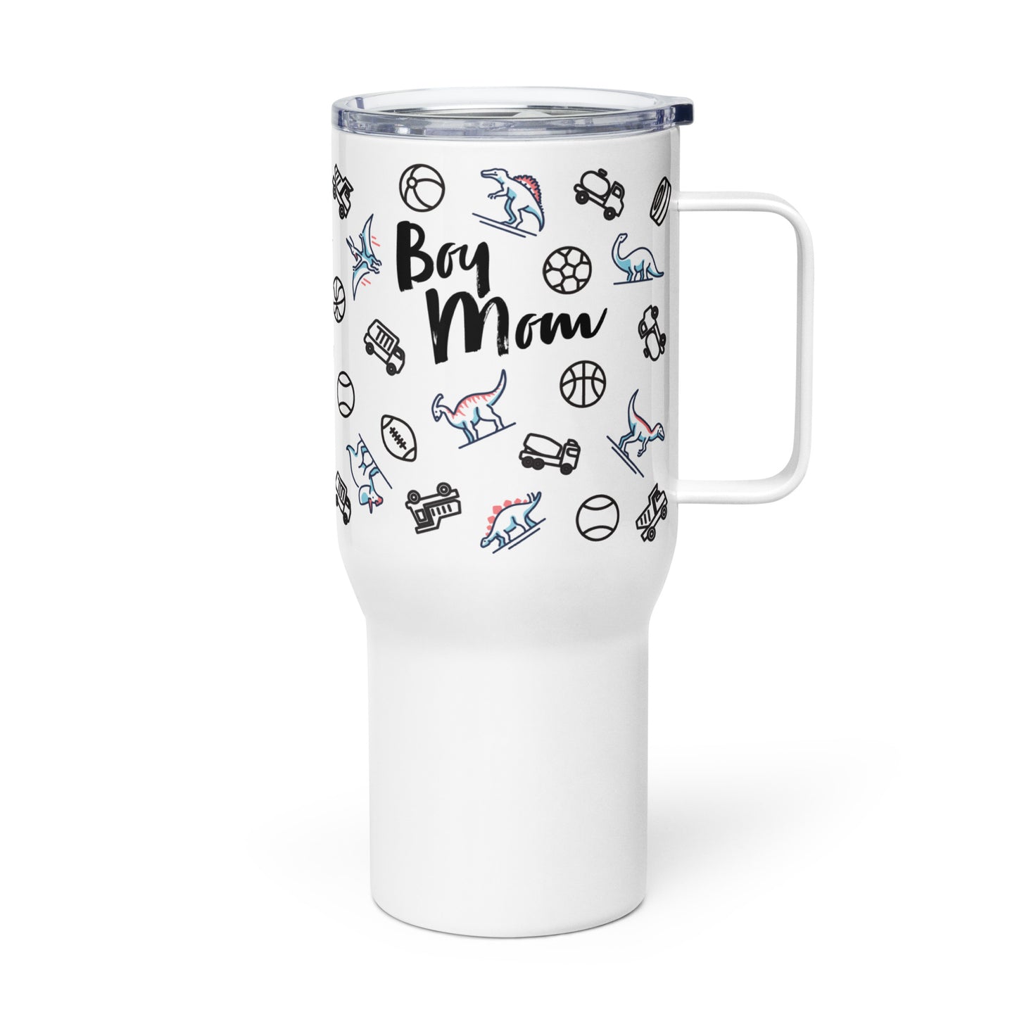 Boy Mom 25oz Travel Tumbler