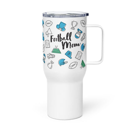 Football Mom 25oz Travel Tumbler