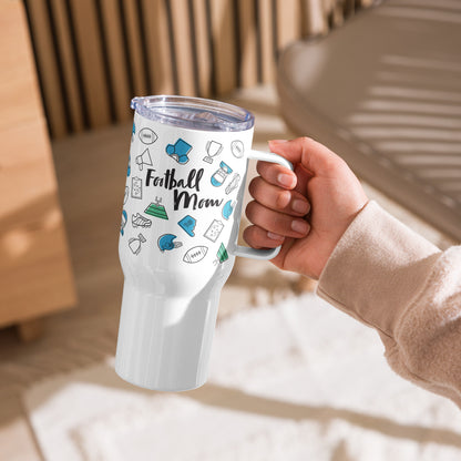 Football Mom 25oz Travel Tumbler