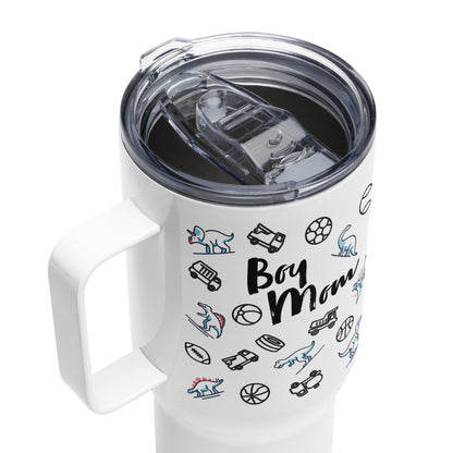 Boy Mom 25oz Travel Tumbler