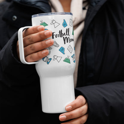 Football Mom 25oz Travel Tumbler