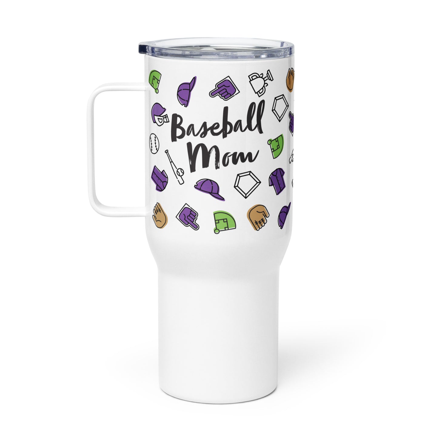 Baseball Mom 25oz Travel Tumbler