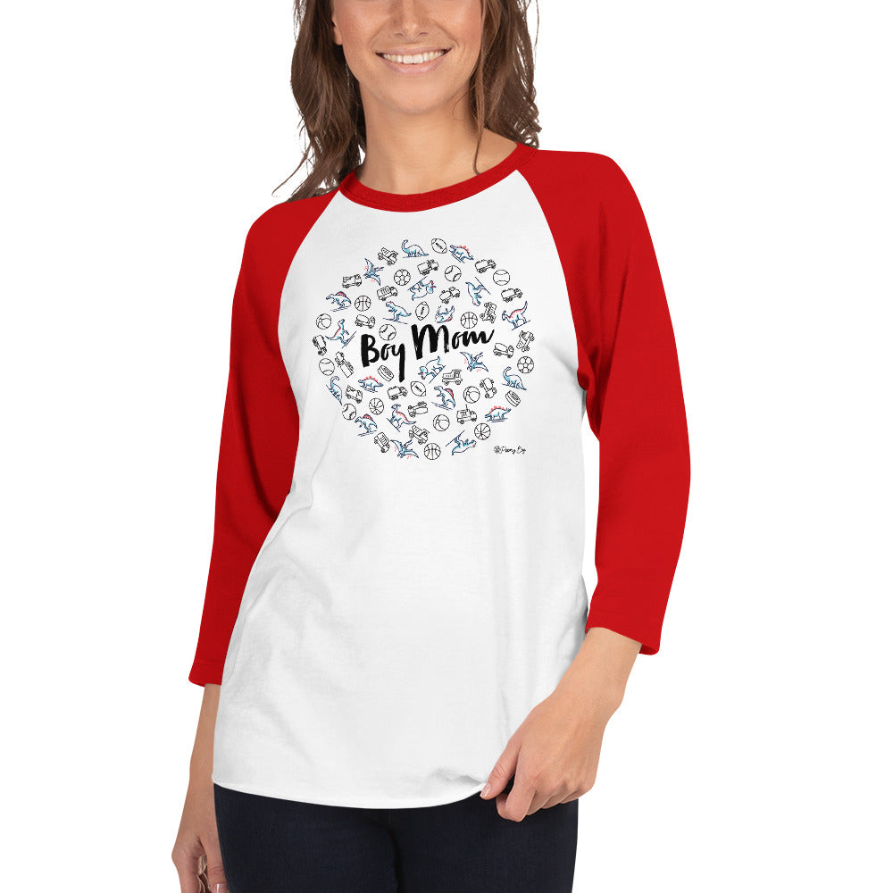 Boy Mom Baseball Tee